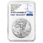 2021-W Burnished $1 Type 2 American Silver Eagle NGC MS70 FR Blue Label