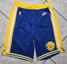 New Nike Golden State Warriors Authentic NBA Dri Fit ADV Game Shorts Sz 40+2 XL
