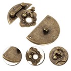 Treasure Chest Storage Box Antique Vintage Lock Clasp Cabinet Buckle