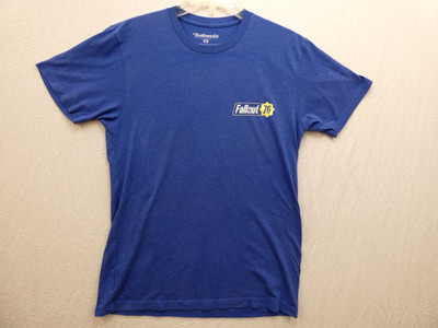 Fallout Bethesda Mens  T-Shirt - Fallout 76 Sprocket Logo Front & Back