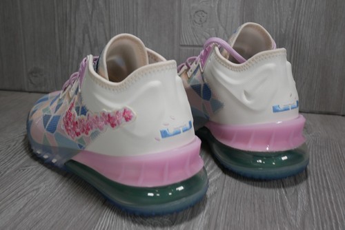 New Nike LeBron 18 Low x Atmos Cherry Blossom 2021 Shoes CV7562-101 Size 9.5 - Picture 5 of 7