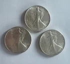 Lot of 3 1986 $1 American Silver Eagle 1oz .999 Fine Silver Dollar