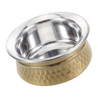  Traditionelle indische Essschüssel für Curry und Reis – gehämmertes Geschirr