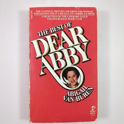 Best Of Dear Abby Advice Columns Paperback Book Abigail Van Buren 1982