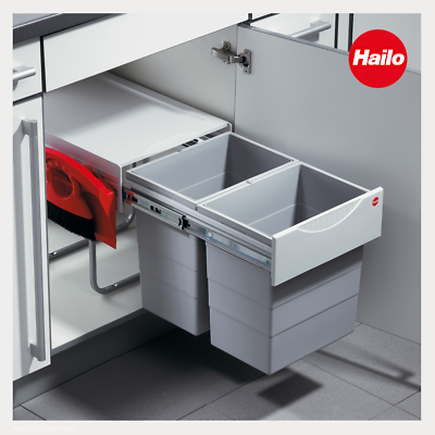 Hailo Abfallsammler Raumspar Tandem Comfort 364122 Küche Mülleimer Abfall Auszug