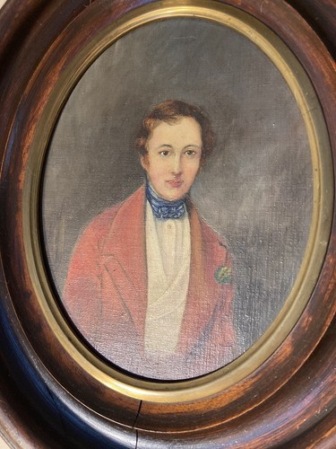 Aimée Zoé Lizinka de Mirbel Öl Portrait Gemälde gefraimt (französisch, 1796-1849) - Bild 2 von 9