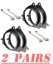 6.5 in Front/Rear Speaker replacement install Adapters for 2001-2011 RAV4