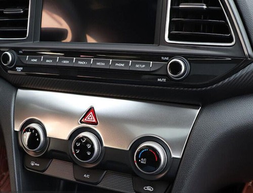 Central Console AC Switch Panel Trim For Hyundai Elantra 19-2020 Silver Titanium - Picture 10 of 20