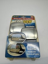 TOTAL VIEW ADJUSTABLE BLIND SPOT MIRRORS~SET OF 2~3X LARGER (AS SEEN ON TV) NEW!