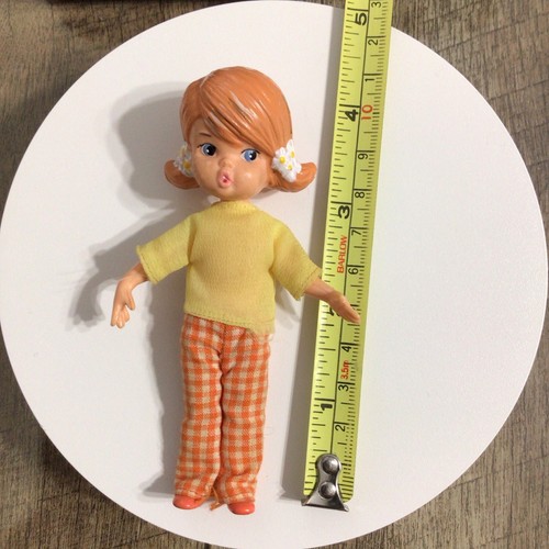 Vintage 1965 Hasbro Dolly Darlings Beth Doll 4" Japan Molded Hair - Picture 12 of 15