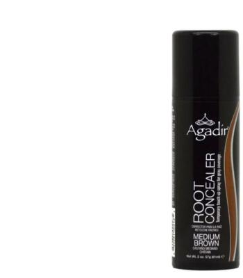 AGADIR Root Concealer For Gray Coverage Dark Brown 2 oz Dented
