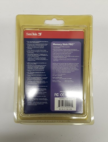 SanDisk MagicGate 256MB Memory Stick Pro (BRAND NEW!) - Picture 2 of 2