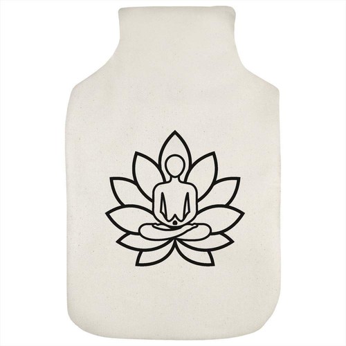 'Minimalist Lotus Position' Hot Water Bottle Cover (HW00036844)