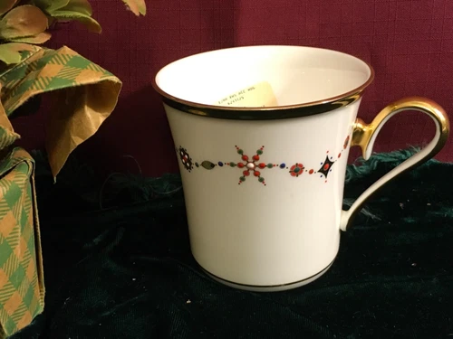 Set of 6 Lenox Eternal White Christmas Mugs Accent Mugs Brand NEW with tags USA