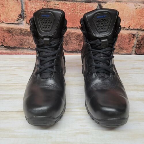 Bates Shock 6"" seitlicher Reißverschluss Stiefel Herren Größe 7,5 wasserdicht schwarz Stiefelschuhe - Bild 4 von 10