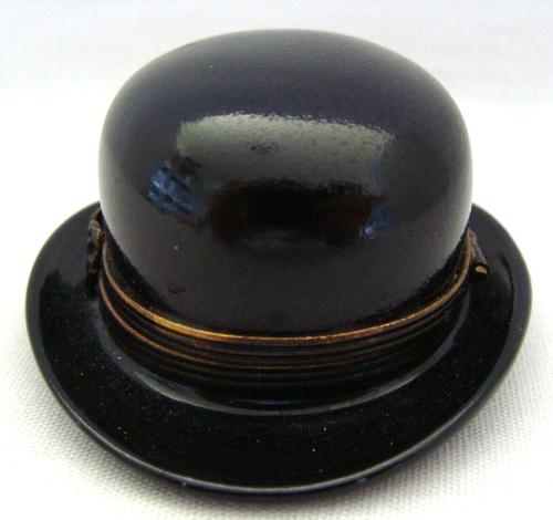 Limoges Francia Bowler Derby Sombrero Forma Bisagras Cubierta Caja Baratija - Imagen 2 de 9