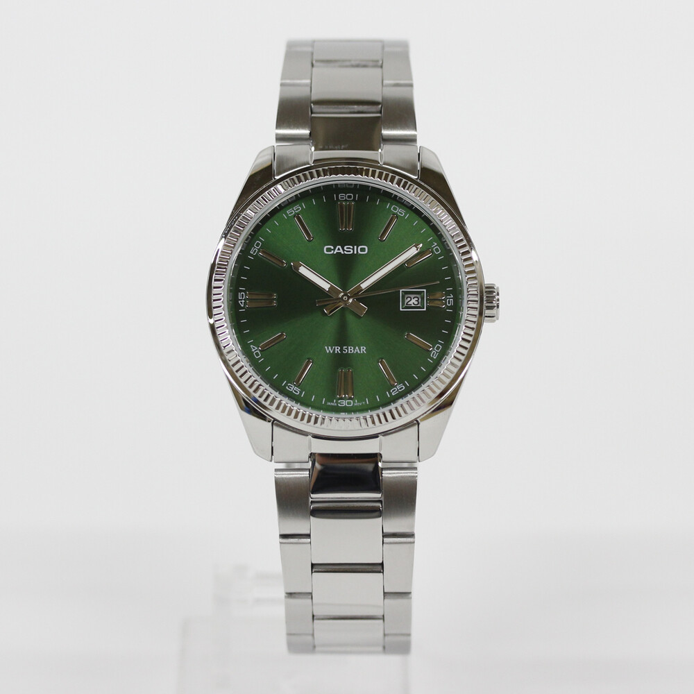CASIO MTP-1302D-3AJF Analog Quartz inorganic glass Green CASIO MTP-1302D-3AJF Analog Quartz inorganic glass Green