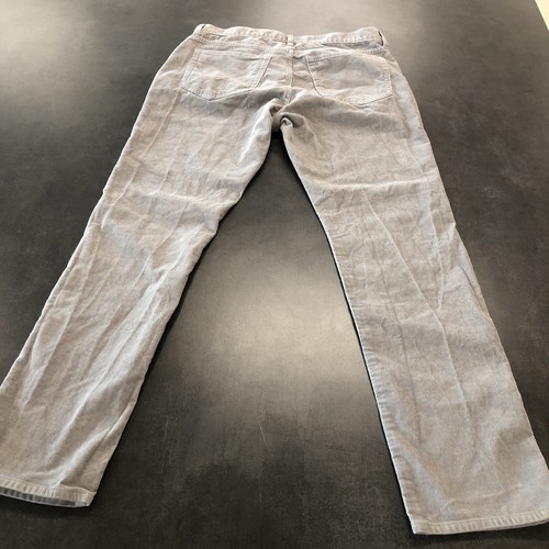J Crew Pants Slim Mens 31x30 Grey Corduroy Flex Straight Chinos 5 Pocket - Picture 9 of 14
