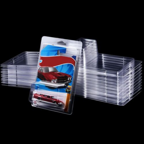 12Pack Clear Protector Case Plastic Display For Hot Wheels & Matchbox Basic Cars - Afbeelding 1 van 11