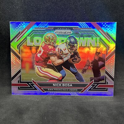 2023 PANINI PRIZM NICK BOSA LOCKDOWN! SILVER PRIZM SP INSERT 49ERS