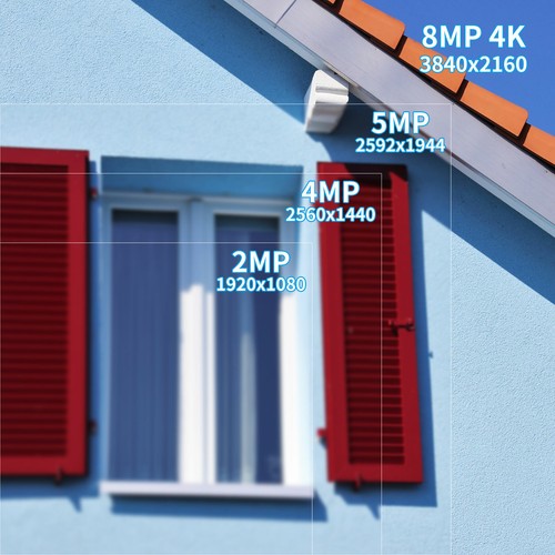 Cámara Sensor IP SONY 8 MP 4K 1/2.8" Color Visión Nocturna CCTV Seguridad POE - Imagen 7 de 12