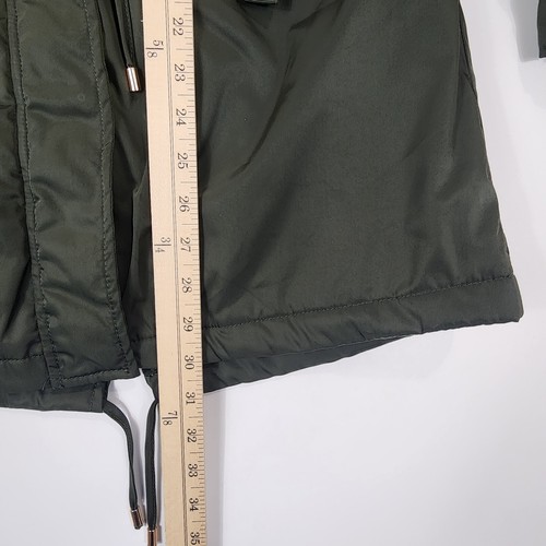 Madden NYC Womens XS Utility Coat Dark Green Lined Windbreaker Parka /Military - Picture 16 of 21