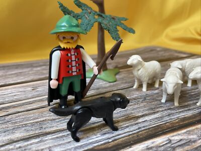 Vintage Playmobil 3824 Shepherd with sheep | eBay