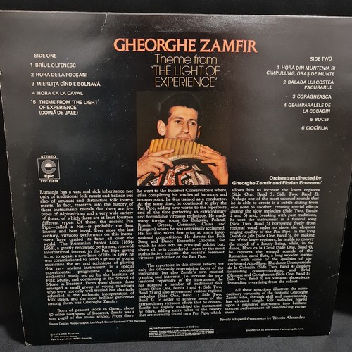 Gheorghe Zamfir Theme From The Light Of Experience LP Epic EPC81638 EX/G 1976 - Picture 4 of 21