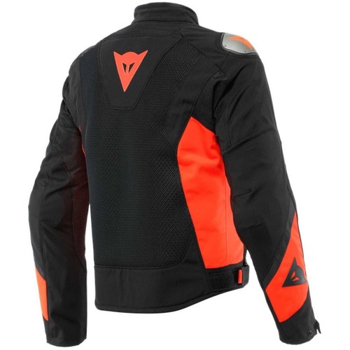 GIACCA MOTO ESTIVA SPORTIVA DAINESE ENERGYCA AIR TEX BLACK FLUO RED NERO TG 54 - Foto 2 di 7