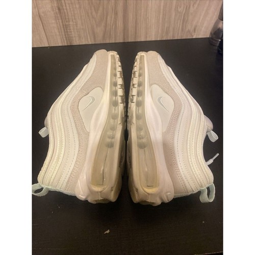 Nike Womens Air Max 97 Running Shoes Green 917646-301 Stripe Leather Lace Up 7 - Picture 8 of 11