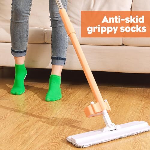 12 Pairs Pilate Grip Socks for Women Anti-Skid Yoga 5.5-9 12 Pairs/Dot-multi - Bild 6 von 7