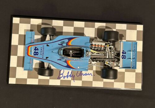 Bobby Unser signed #48 Jorgensen Eagle 1975 Indy 500 1/18 Carousel 1 Diecast - Picture 5 of 11