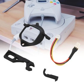 1Set 3D Print Mount Mod Kit w/ Latch & Cable For SEGA Dreamcast DC Cooling Fan