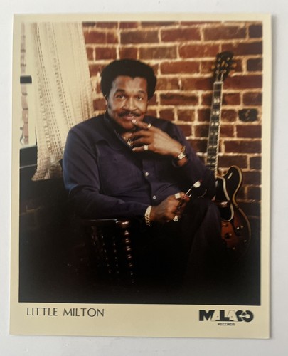 Little Milton Signed Autograph Typed Promo Photo 1990 - Picture 2 of 4