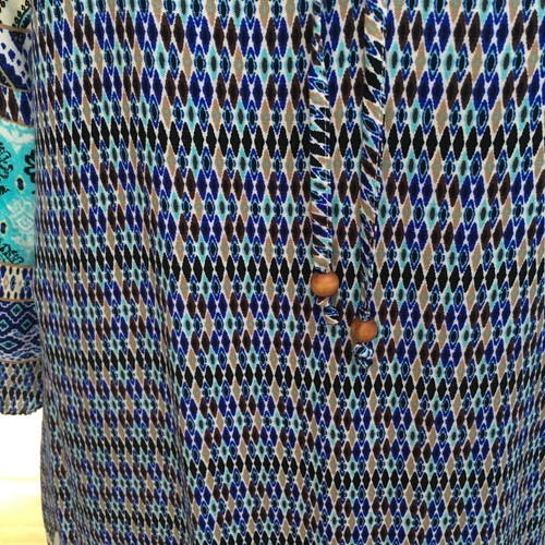 Coldwater Creek Blue Print Dress - Size PS - Picture 3 of 11