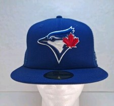 Toronto Blue Jays Blue 7 5/8 New Era 59FIFTY Baseball Hat Cap Meshback