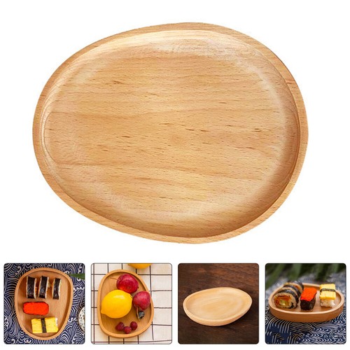 Wooden Decorative Tray Tea Cup Serving Tray for Kitchen Dining Room Table - Picture 4 of 12