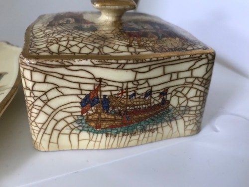 VINTAGE ROYAL WINTON GRIMWADES OLD ENGLISH MARKET COVERED DISH - Picture 7 of 17