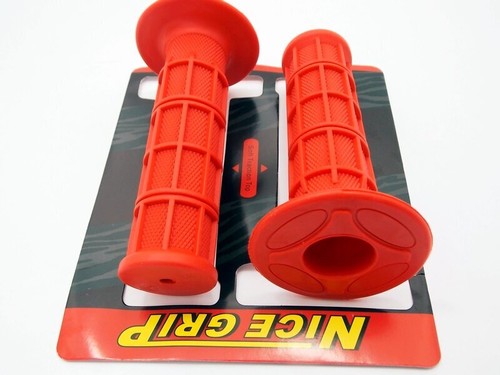 KAWASAKI KX250 JBS RED HAND GRIP SET LEFT RIGHT PAIR HANDLEBAR GRIPS - Foto 3 di 4