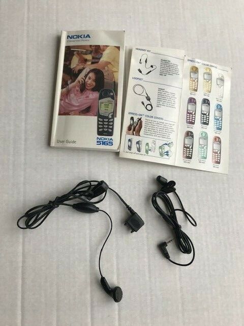Nokia 5165 Accessories - headset kit and microphone and manual Nokia 5165 Accessories - headset kit and microphone and manual
