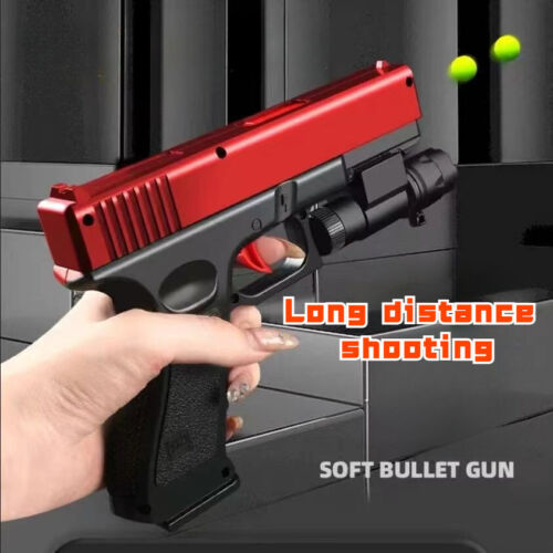 Manual G17 Gel Toy Gun With Laser Soft Bullet Airsoft Pistol Outdoor Sports CS G - Picture 4 of 19