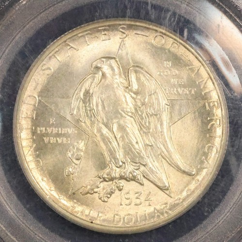 1934 Texas Half Dollar 50c Commemorative - PCGS MS 65 OGH - Bild 3 von 6