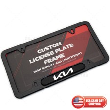 Gloss Black Front or Rear For New Kia Sport License Plate Frame Cover Gift
