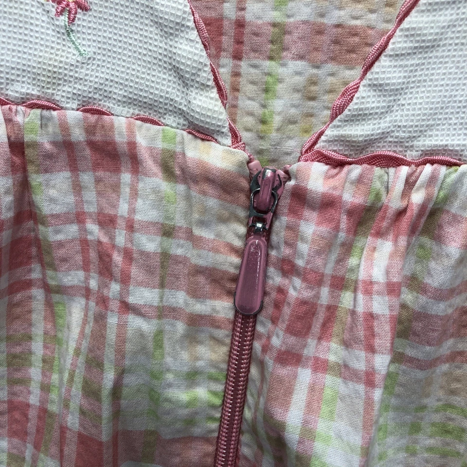 De colección Secret Treasures Old Thrashed Moo Moo Talla Grande Rosa Cuadros Bordado Foto 4 de 4