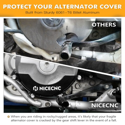 Lichtmaschinenabdeckungsschutz Linker Seitenschutz für Honda XR 650L 1993-2025 - Picture 7 of 14