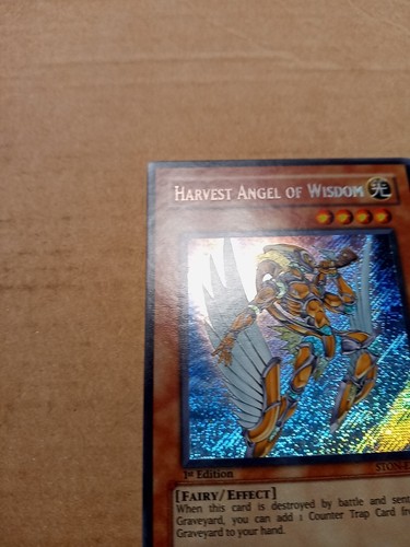 Harvest Angel of Wisdom STON-EN063 1st ed Secret Rare Yugioh NM see pics (1) - Picture 11 of 19