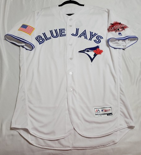 AUTHENTIC MAJESTIC JOSH DONALDSON 48 XL, TORONTO BLUE JAYS FLEX BASE Jersey - Picture 4 of 6