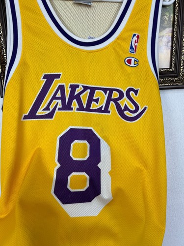 Vintage 90's Champion Los Angeles Lakers Jersey NBA #8 Bryant GOAT Mens Size M - Picture 5 of 15