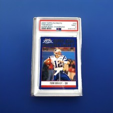 2005 Topps Tom Brady Super Bowl Champions New England Patriots #49 PSA 9 Mint
