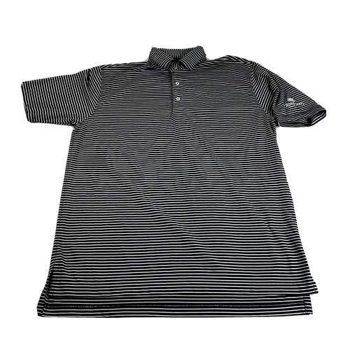 Turtleson Poloshirt Golf Tour Performance Herren Medium Stretch Streifen Royal Oaks